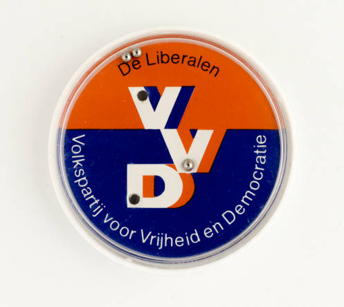 Geduldspelletje met logo van de VVD