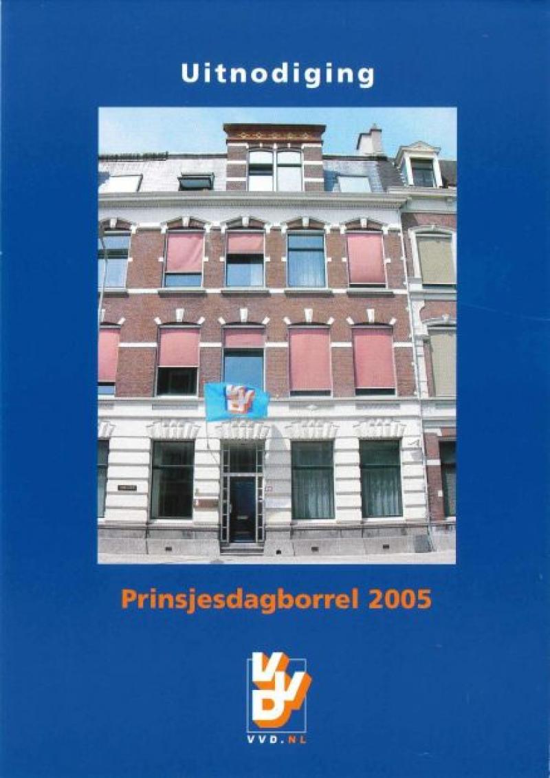 Uitnodiging prinsjesdagborrel 2005