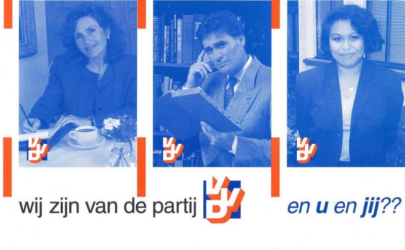 Deel van wervingsfolder van eind jaren negentig