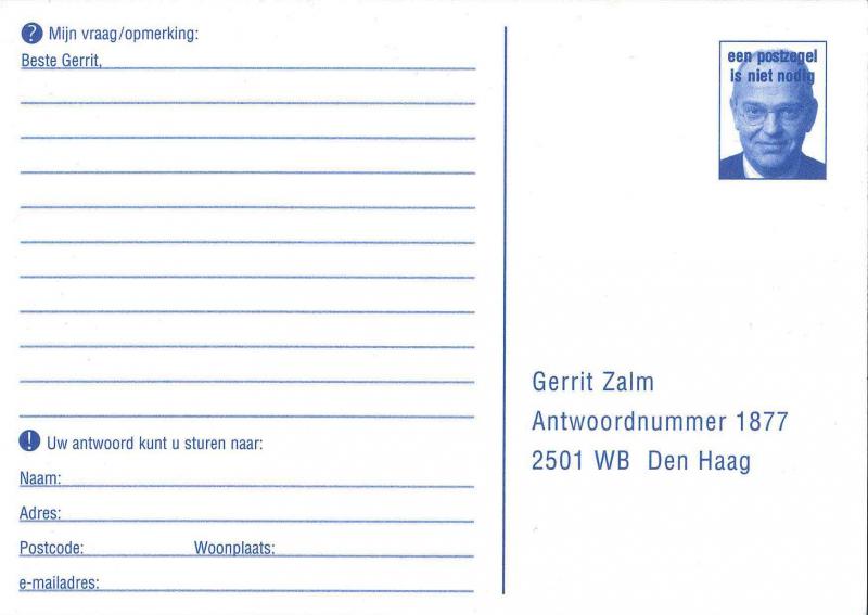 Kaart uit de verkiezingscampagne van 2002