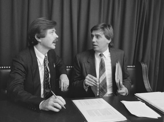 Voorhoeve en Nijpels in 1986.